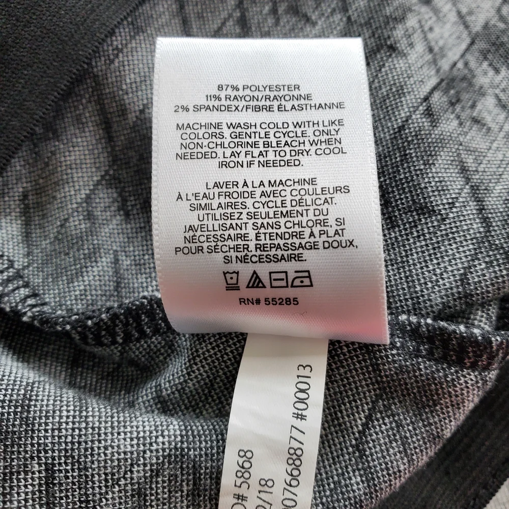 Express Women's Pencil Skirt, Black/White (Size L) - Picture 6 of 8